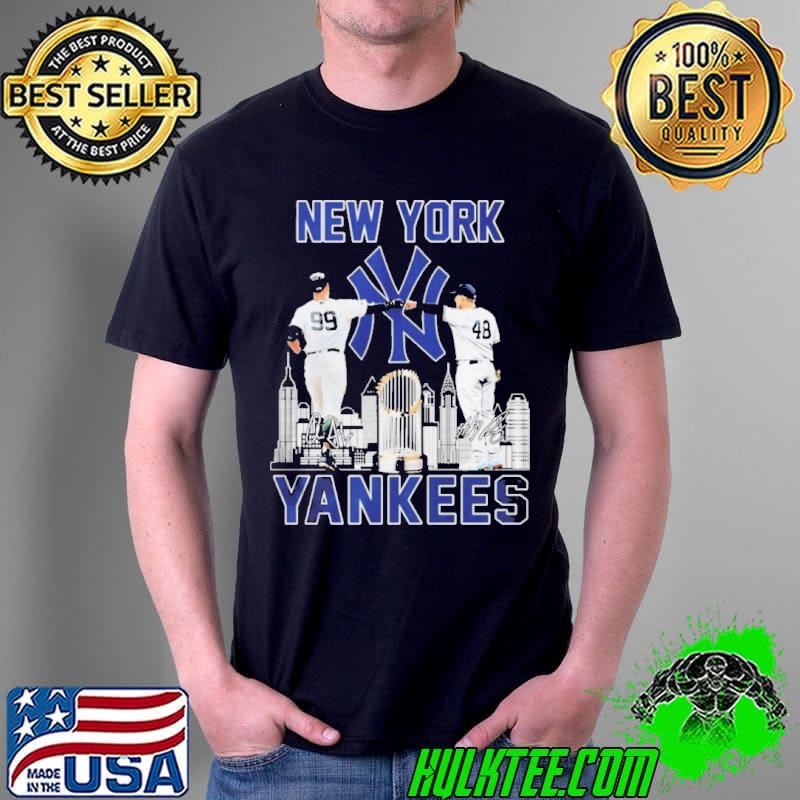 New york yankees aaron judge and anthony rizzo signatures shirt