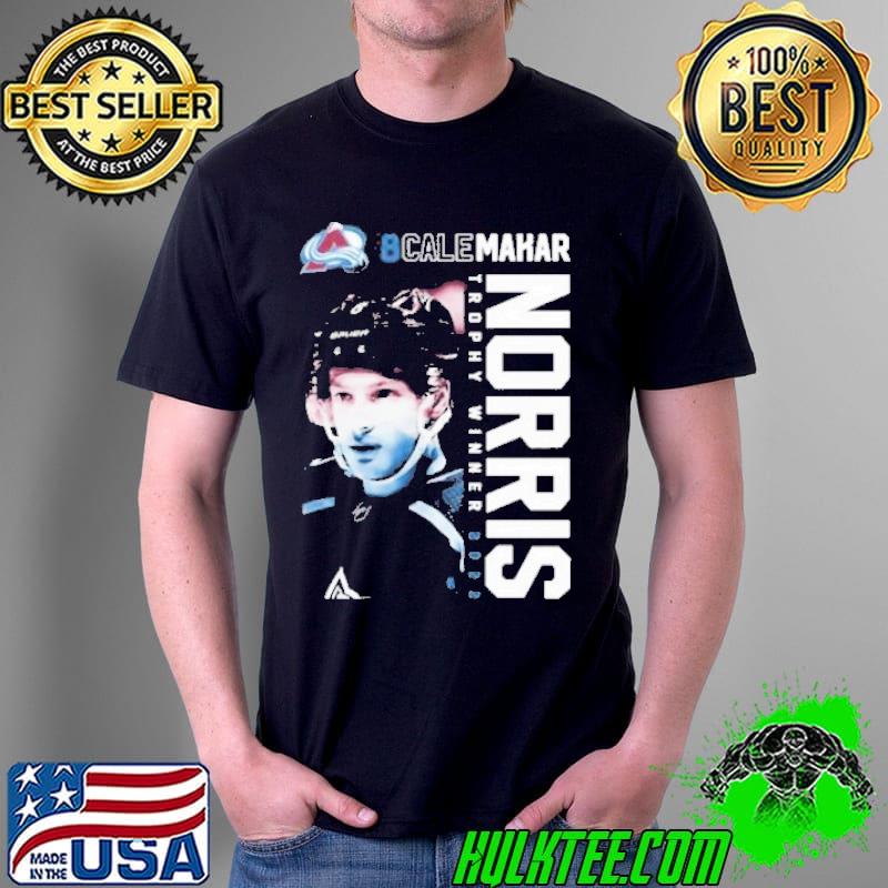 Nhl cale makar Colorado avalanche 2022 james norris memorial trophy winner shirt