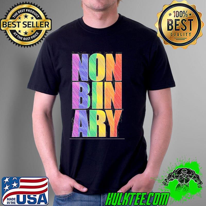 Non binary pride month lgbtq+ support shirt