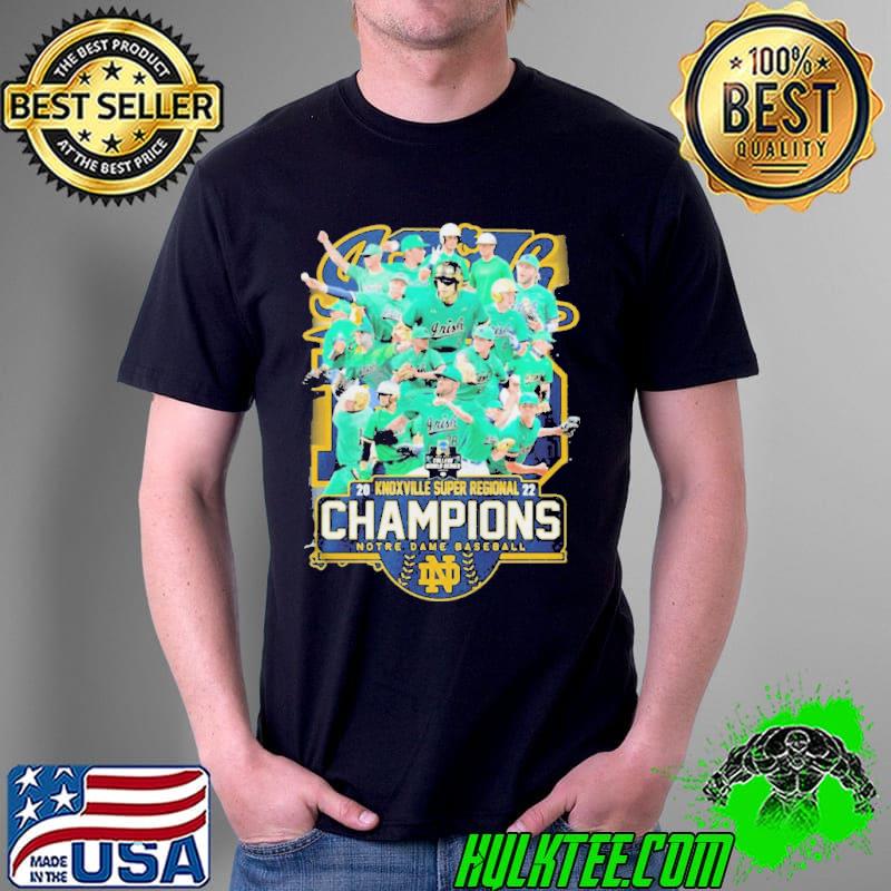 Notre dame baseball team 2022 knoxville super regional champions shirt