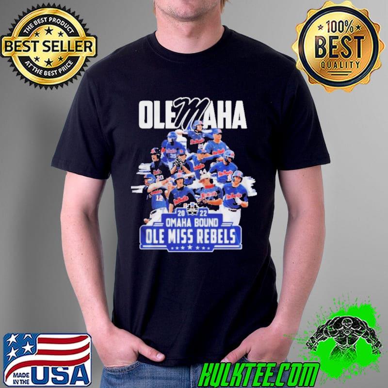 Olemaha 2022 omaha bound ole miss rebels baseball shirt