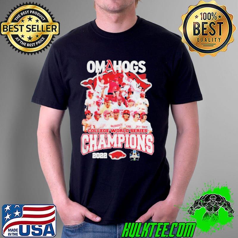 Omahogs arKansas razorbacks college world series 2022 shirt