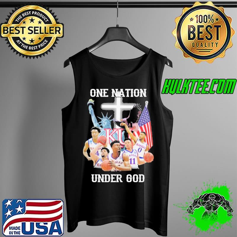 One nation under god Kansas jayhawks basketball s Tank Top One nation under god Kansas jayhawks basketball s Tank Top