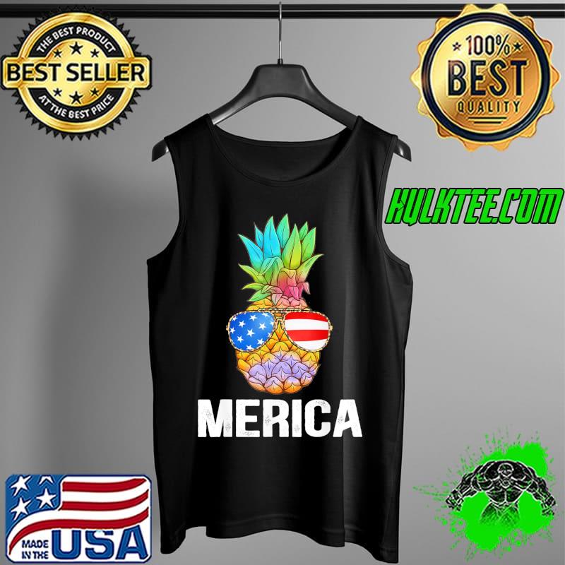 Patriotic pineapple 4th of july America usa flag s Tank Top Patriotic pineapple 4th of july America usa flag s Tank Top