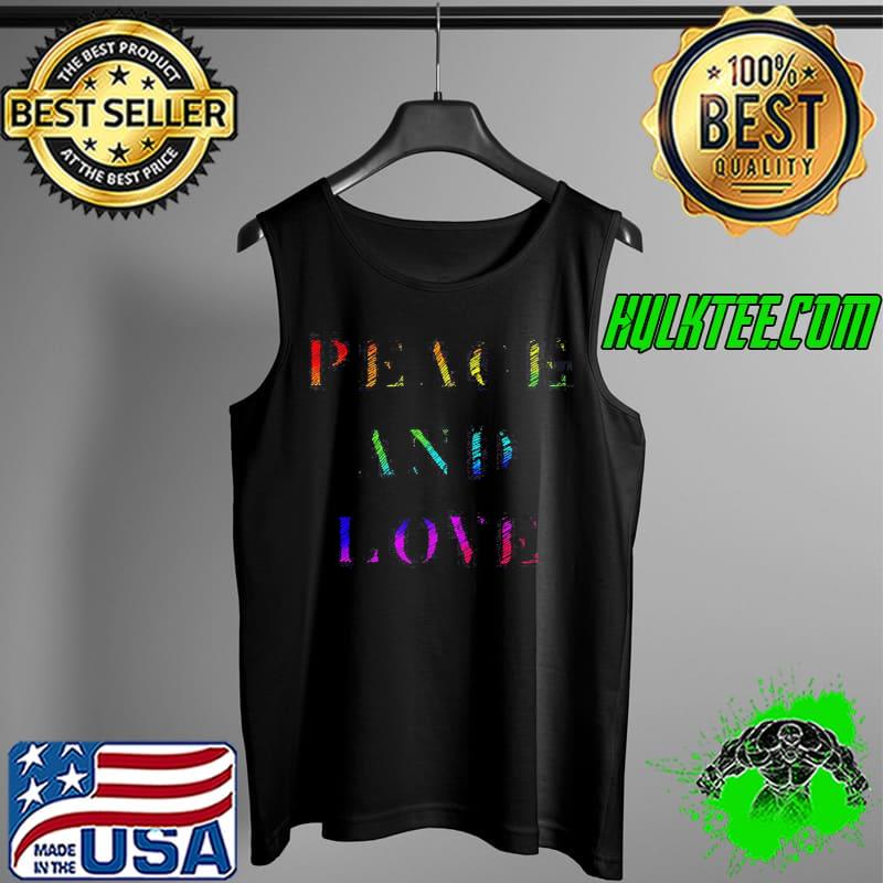 Peace and love pride month lgbtq+ support s Tank Top Peace and love pride month lgbtq+ support s Tank Top