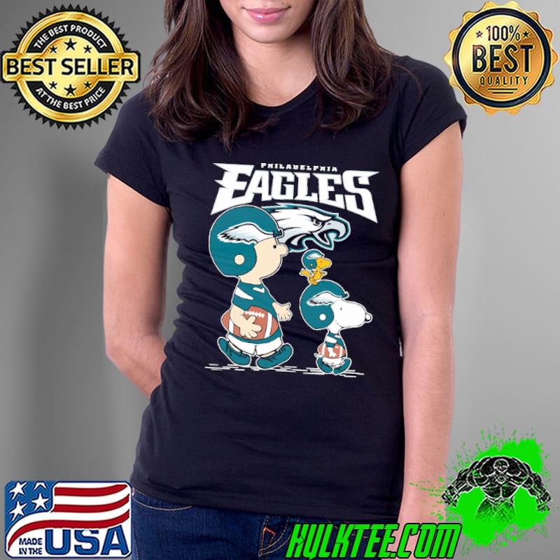 Philadelphia eagles let's play Football together Snoopy NFL s Ladies Tee Philadelphia eagles let's play Football together Snoopy NFL s Ladies Tee