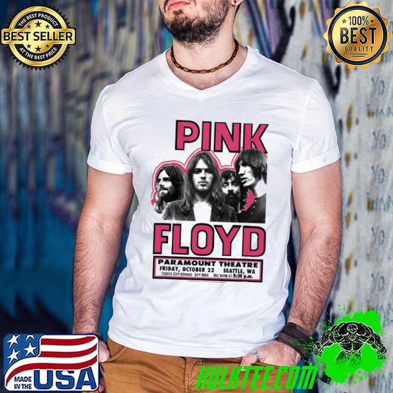 Pink Floyd live at the paramount rock and roll music band shirt