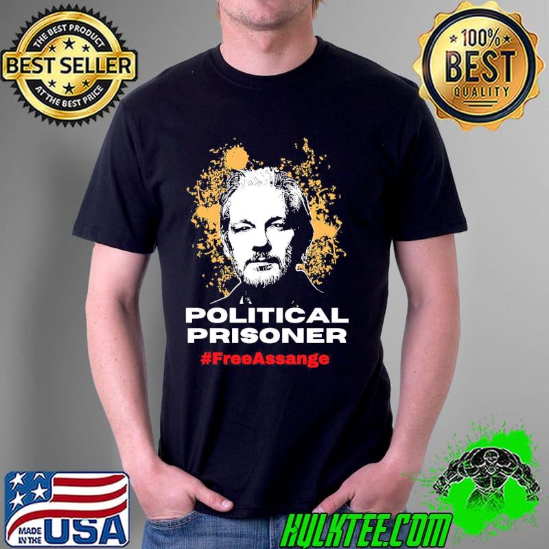 Political prisoner free assange shirt