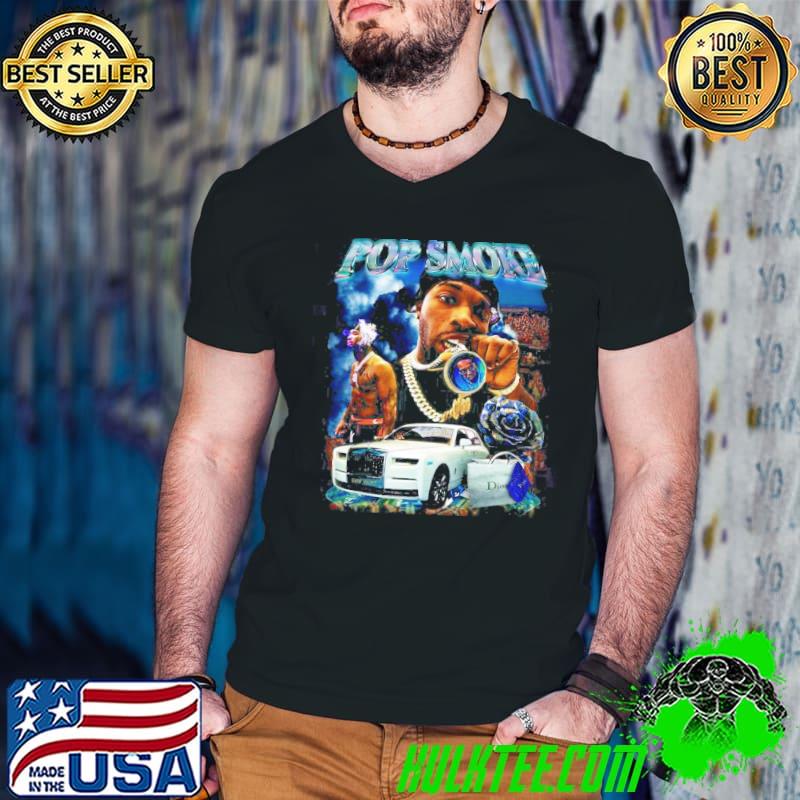 Pop smoke rapper gangster vintage bootleg 90s shirt