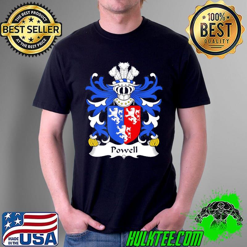 Powell coat of arms family crest shirt