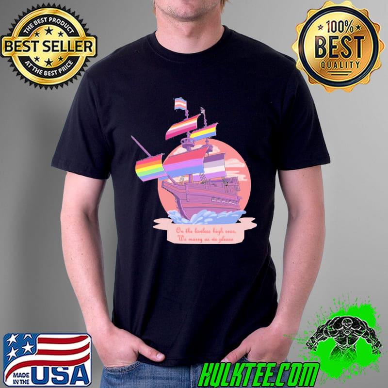 Pride pirate ship shirt