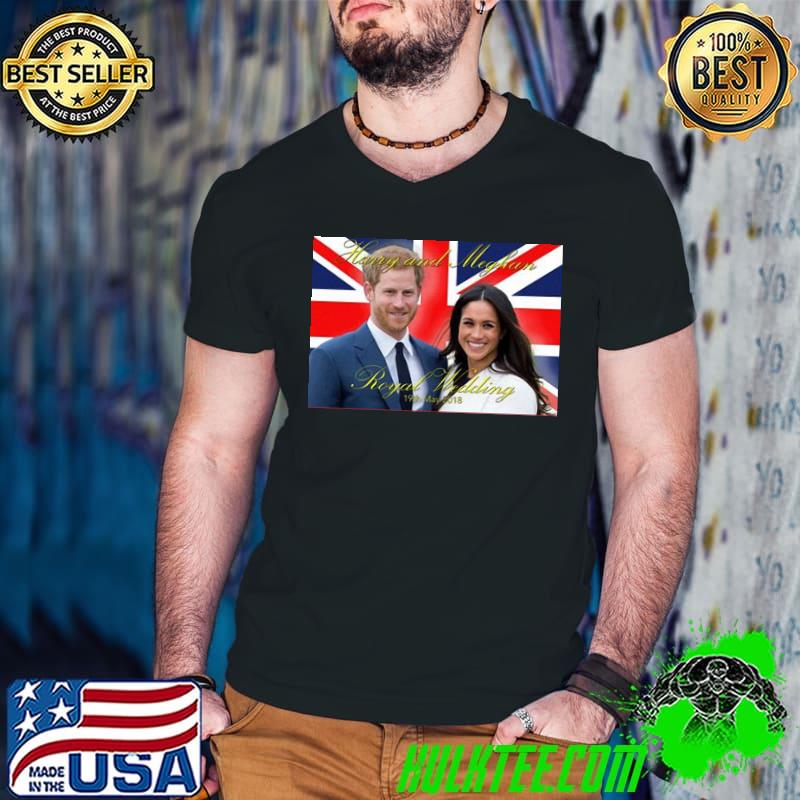 Prince Harry and meghan markle royal wedding memorabilia pro photo shirt