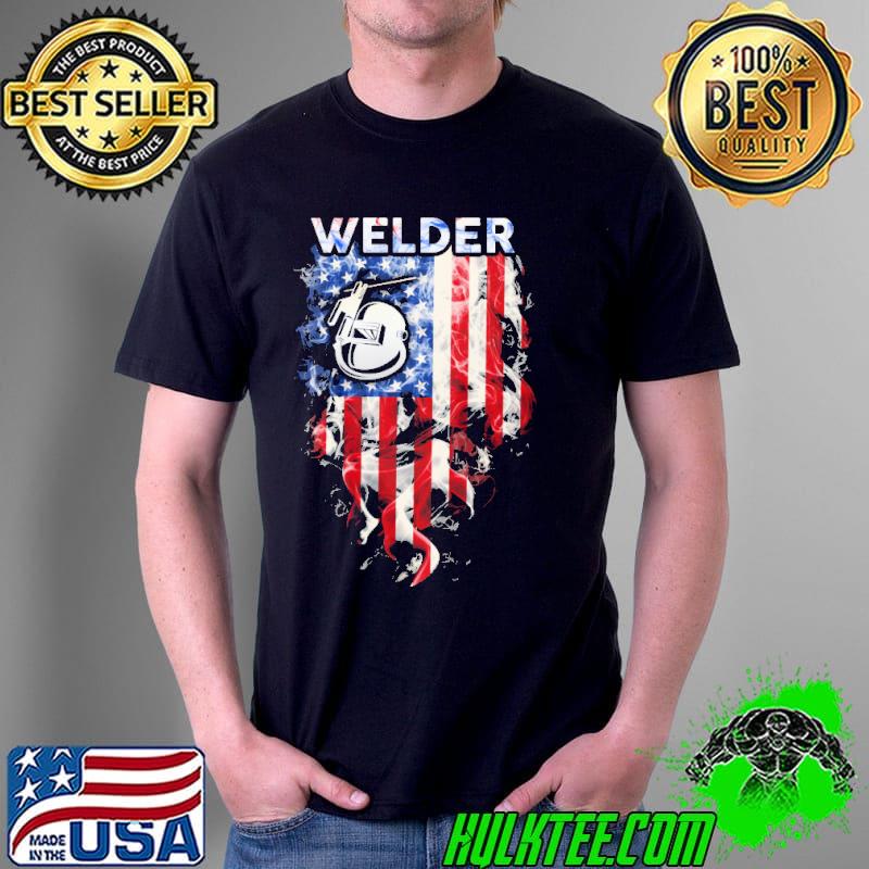 Proud Welder American Flag Shirt