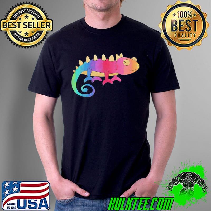 Rainbow chameleon shirt