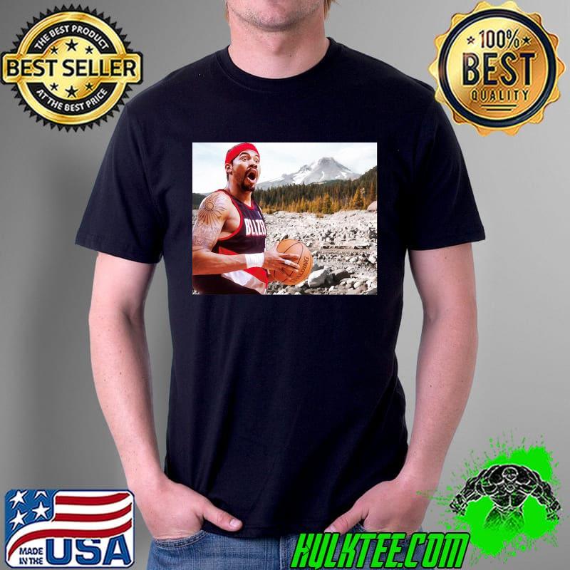 Rasheed wallace portland blazers mt hood shirt