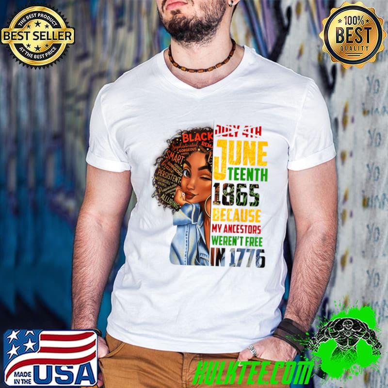 Remembering My Ancestors Juneteenth Black Freedom 1865 Gift T-Shirt