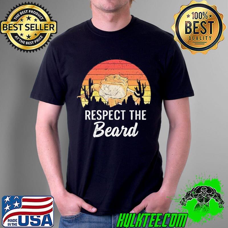 Respect the beard retro dragon shirt