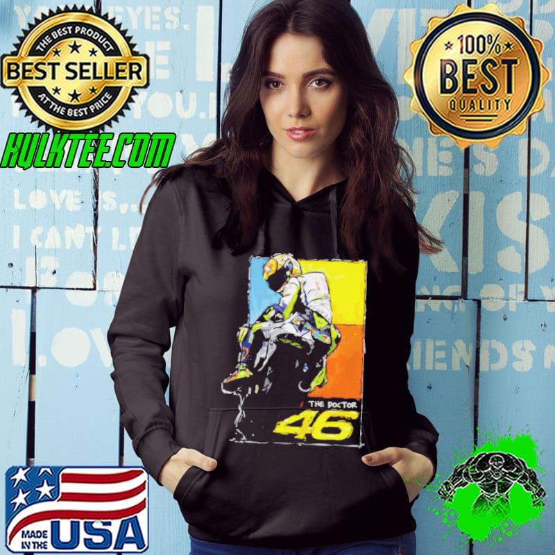 Retirement hand signature the doctor 46 active valentino rossI motorbike racing s Hoodie Retirement hand signature the doctor 46 active valentino rossI motorbike racing s Hoodie