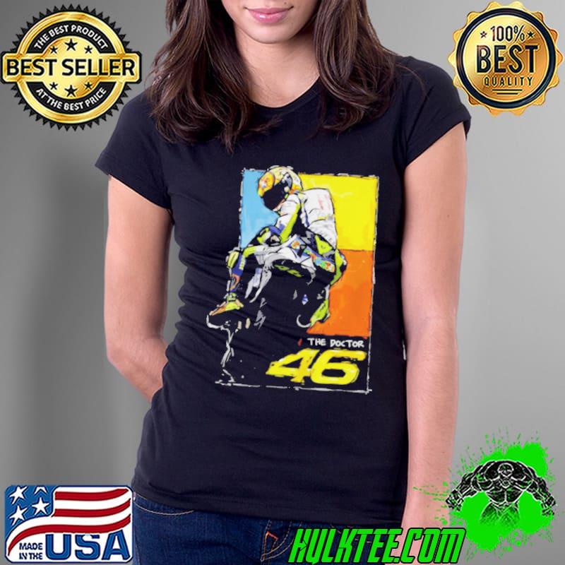 Retirement hand signature the doctor 46 active valentino rossI motorbike racing s Ladies Tee Retirement hand signature the doctor 46 active valentino rossI motorbike racing s Ladies Tee