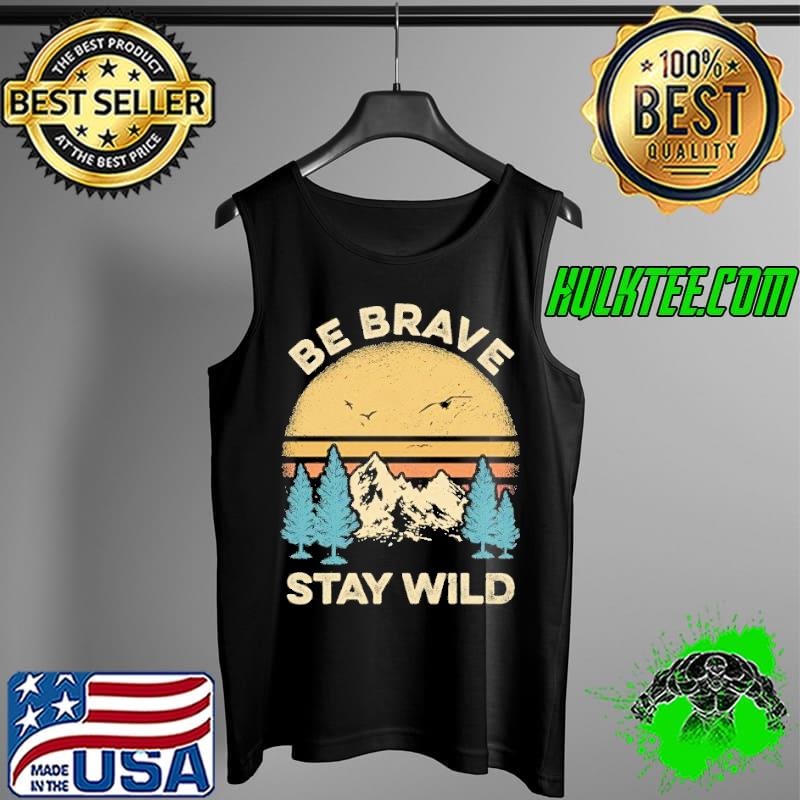 Retro sunset mountain hiker stay wild s Tank Top Retro sunset mountain hiker stay wild s Tank Top