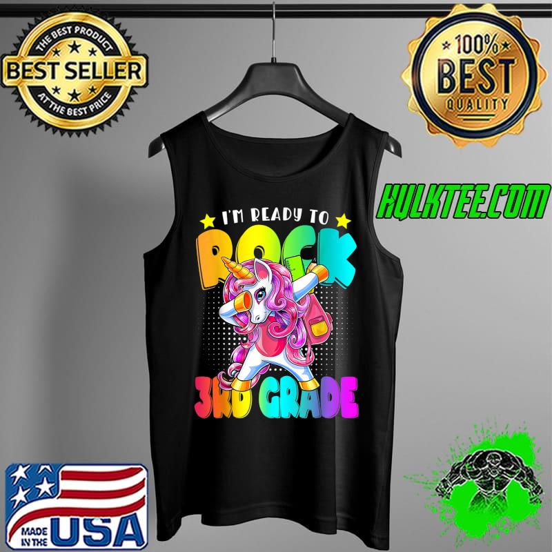 Rock 3rd Grade Dabbing Unicorn Girls Back To School T-Shirt Tank Top Rock 3rd Grade Dabbing Unicorn Girls Back To School T-Shirt Tank Top