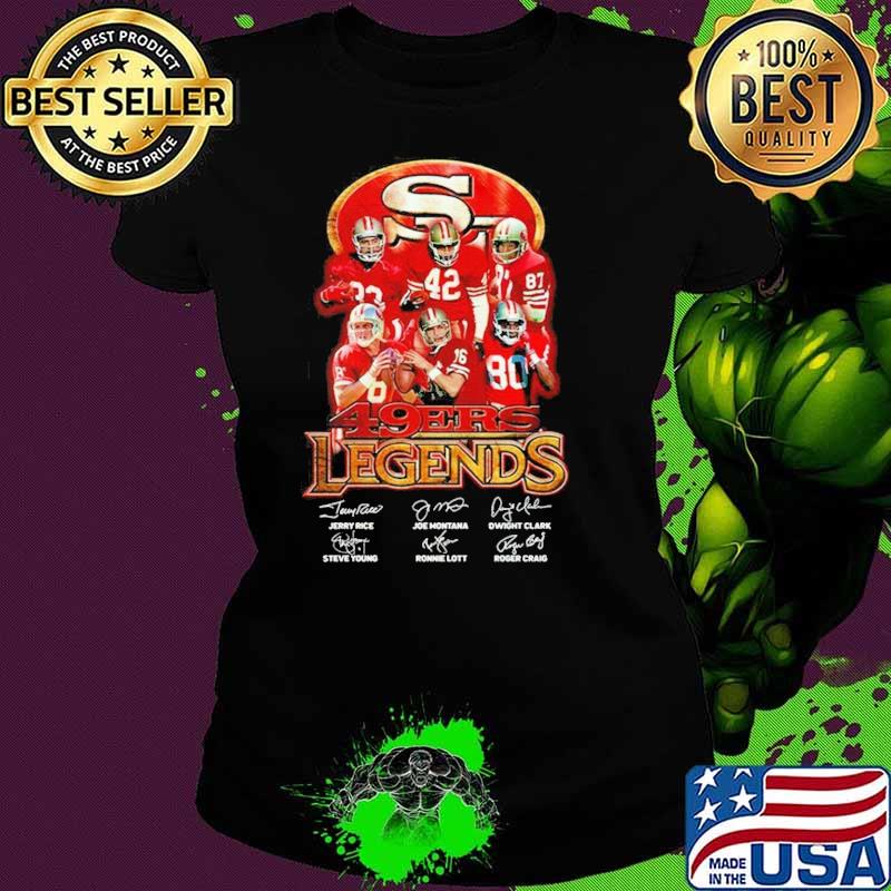 San francisco 49ers legends team signatures s Ladies tee San francisco 49ers legends team signatures s Ladies tee
