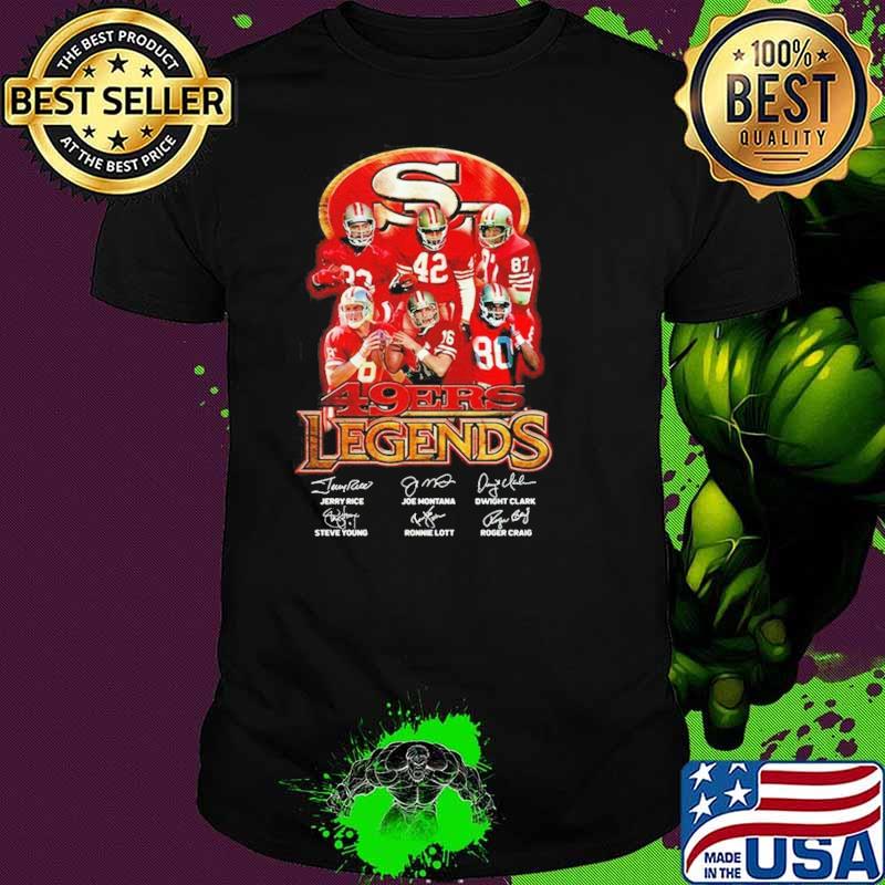 San francisco 49ers legends team signatures shirt San francisco 49ers legends team signatures shirt
