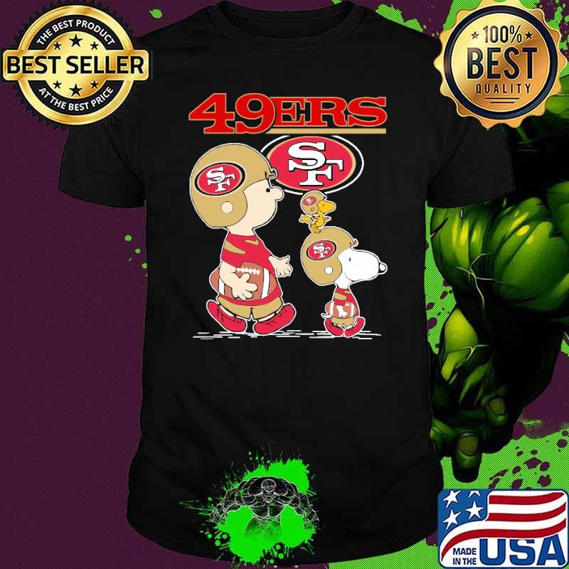 San francisco 49ers let's play Football together Snoopy NFL shirt