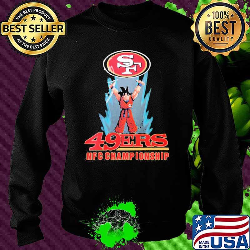 San francisco 49ers son goku 2021 2022 NFC champions s Sweater San francisco 49ers son goku 2021 2022 NFC champions s Sweater