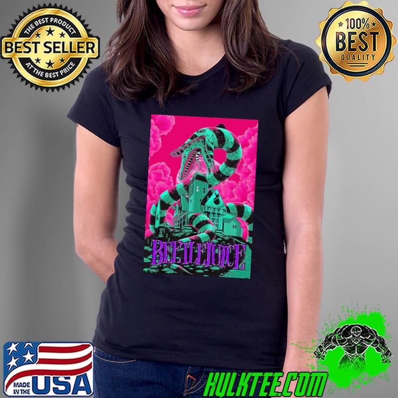 Scary town and big snake beetlejuice s Ladies Tee Scary town and big snake beetlejuice s Ladies Tee