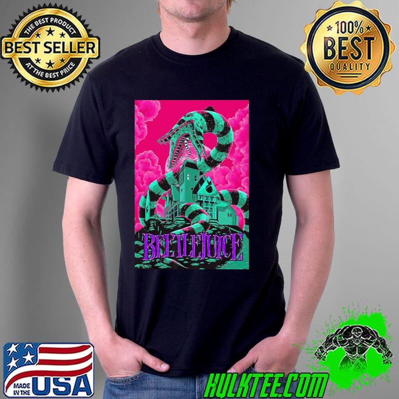 Scary town and big snake beetlejuice shirt