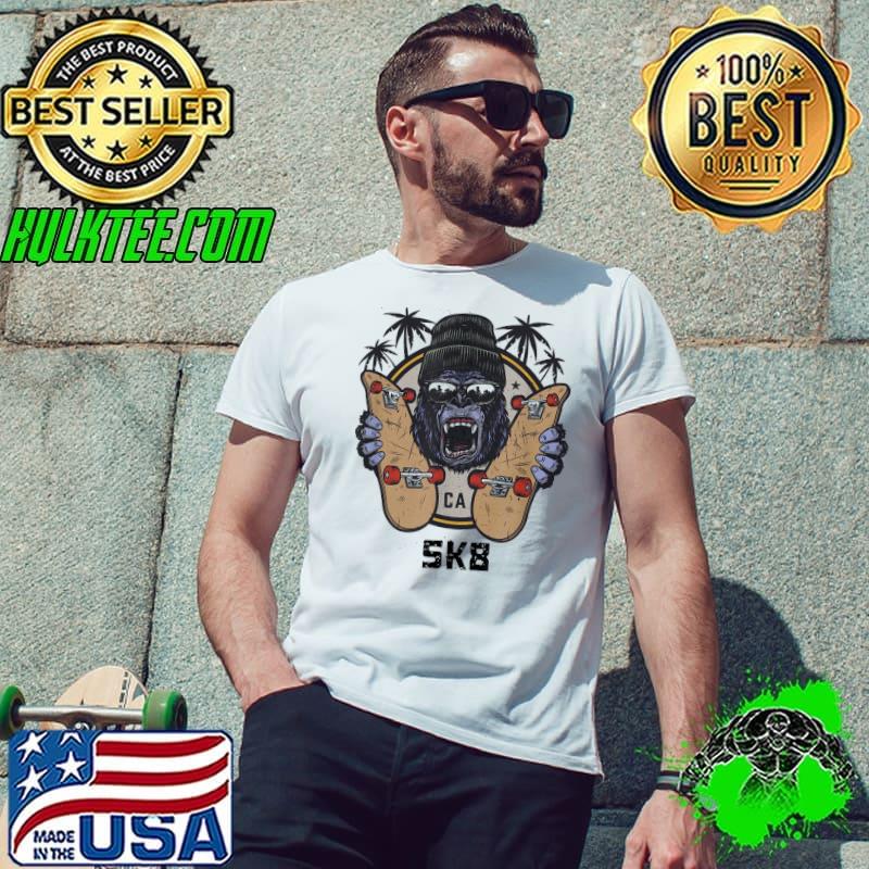 Skateboard gorilla sk8 skate cool skateboarding skateboard shirt