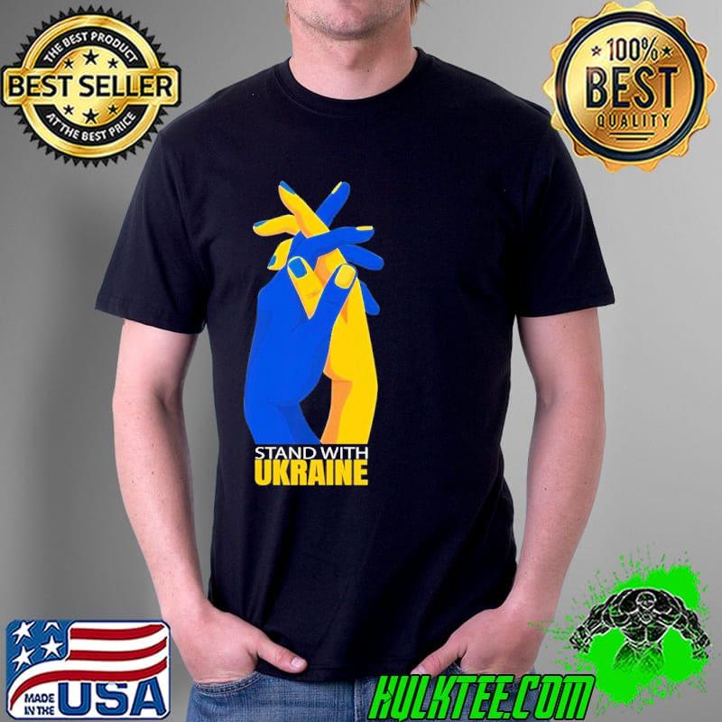 Stand With Ukraine Hand Shirt
