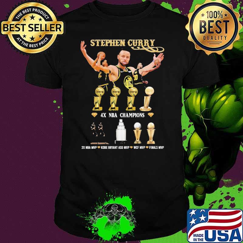 Stephen Curry 30 4x NBA Champions Shirt