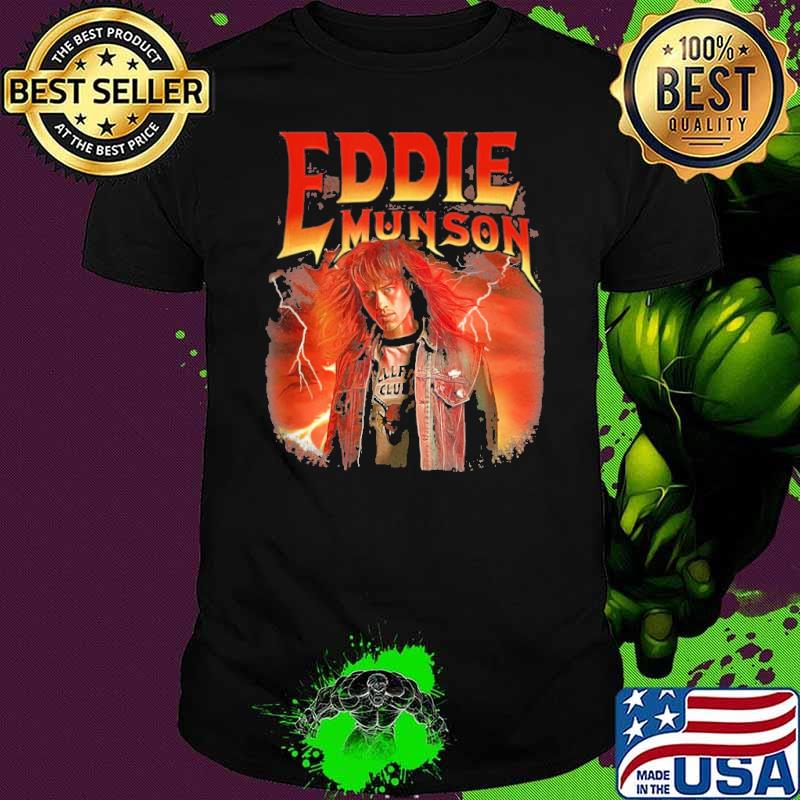 Stranger things 4 characters eddie munson fan gift shirt