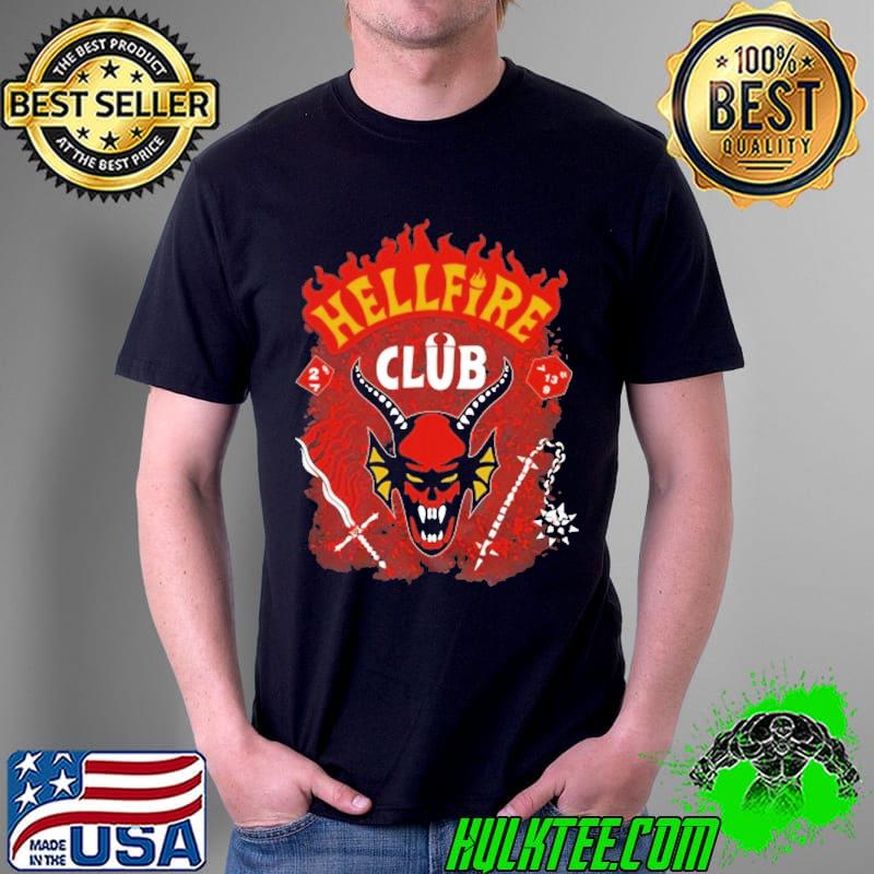 Stranger things 4 hellfire club baseball shirt