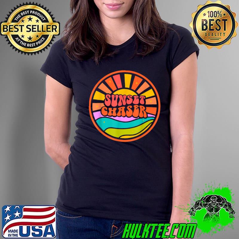 Sunset Chaser (Happy Summer Collection) T-Shirt Ladies Tee Sunset Chaser (Happy Summer Collection) T-Shirt Ladies Tee