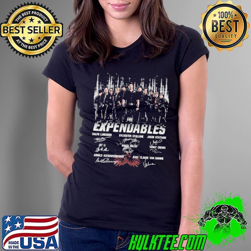 The expendables characters signatures s Ladies Tee The expendables characters signatures s Ladies Tee