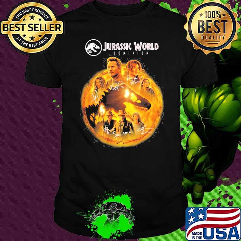 The jurassic world dominion signatures shirt