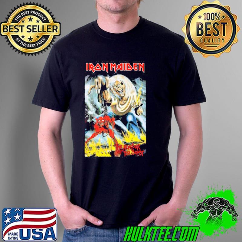 The number of the beast iron maiden band shirt