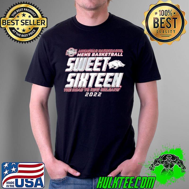 Trending arKansas razorbacks men's basketball men's basketball sweet sixteen the road to new orleans 2022 shirt