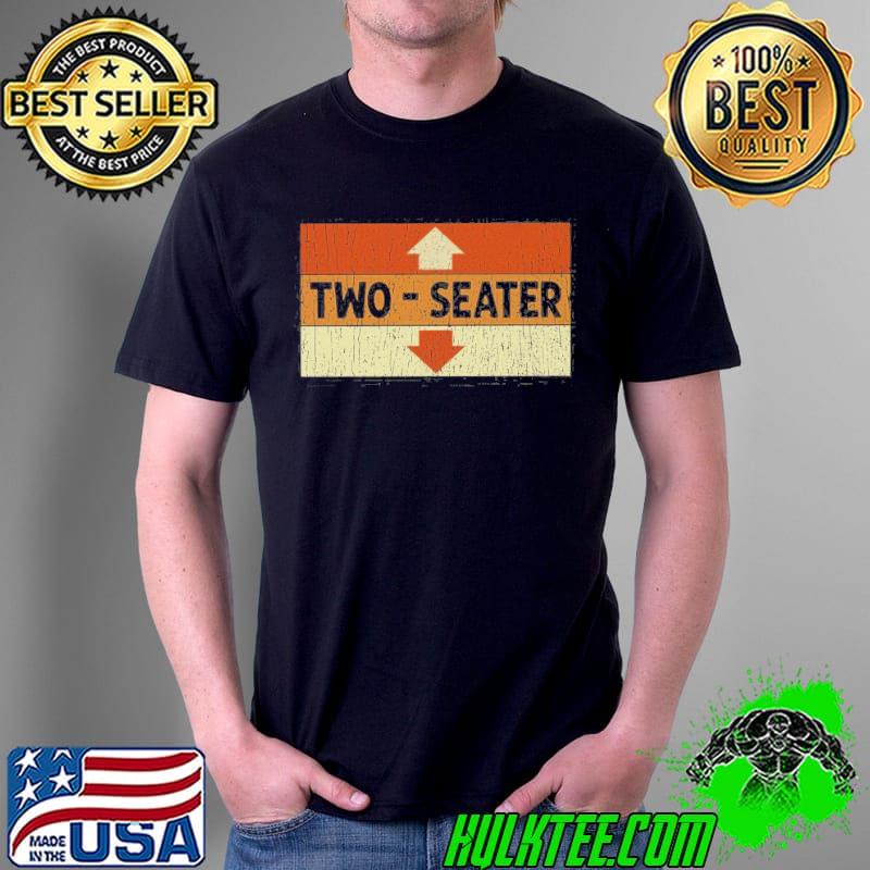 Two seater arrow color funny vintage retro shirt
