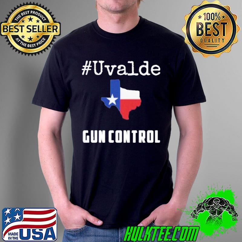 Uvalde Texas shooting gun control now enough violence shirt