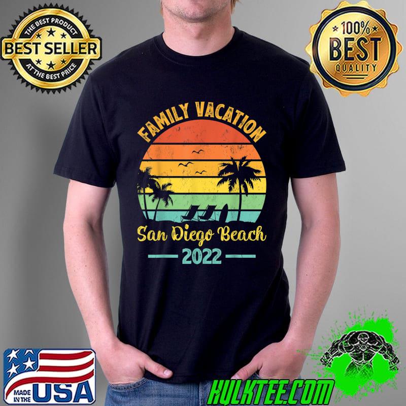 Vintage Family Vacation 2022 California San Diego Beach T-Shirt