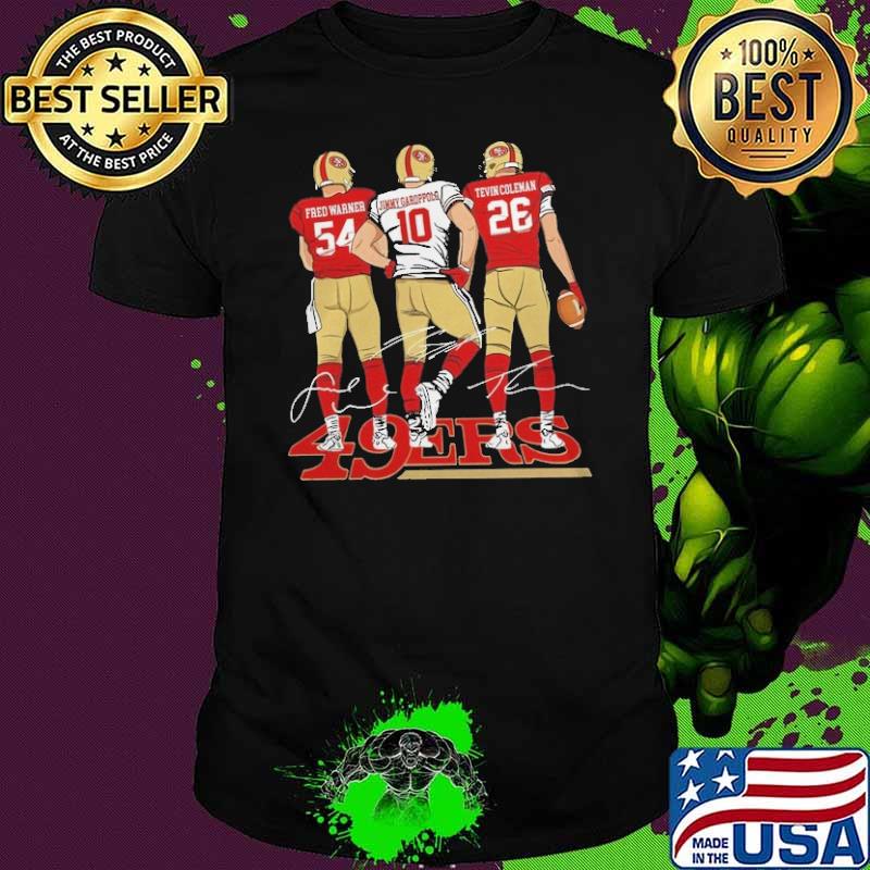 Vintage san francisco 49ers signatures shirt