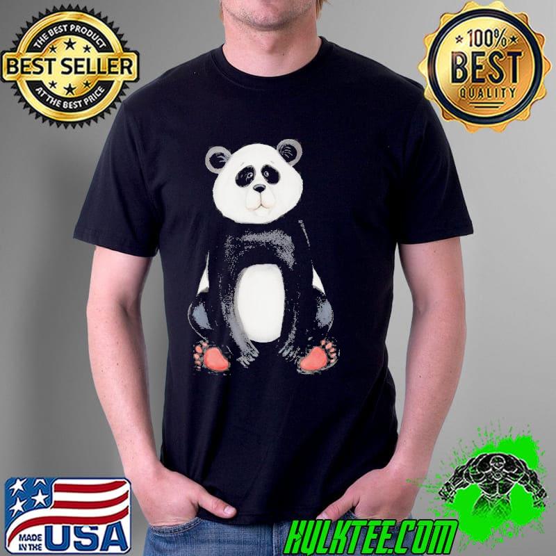 Watercolor panda sitting panda shirt