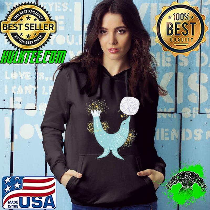 Whimsical seal balancing a planet s Hoodie Whimsical seal balancing a planet s Hoodie