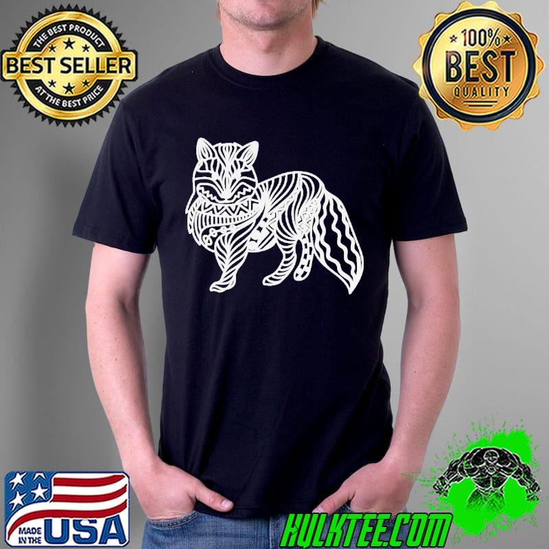 Zentangle fox shirt