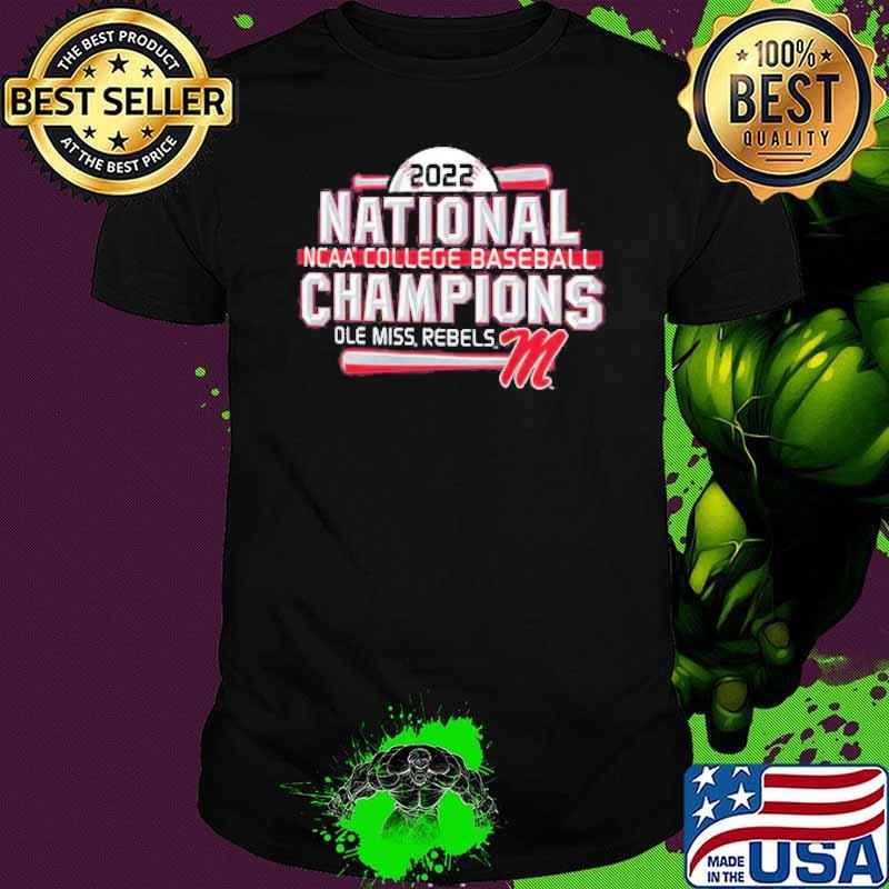 2022 National NCAA College Baseball Champions Ole Miss Rebels Shirt Unisex 2022 National NCAA College Baseball Champions Ole Miss Rebels Shirt Unisex
