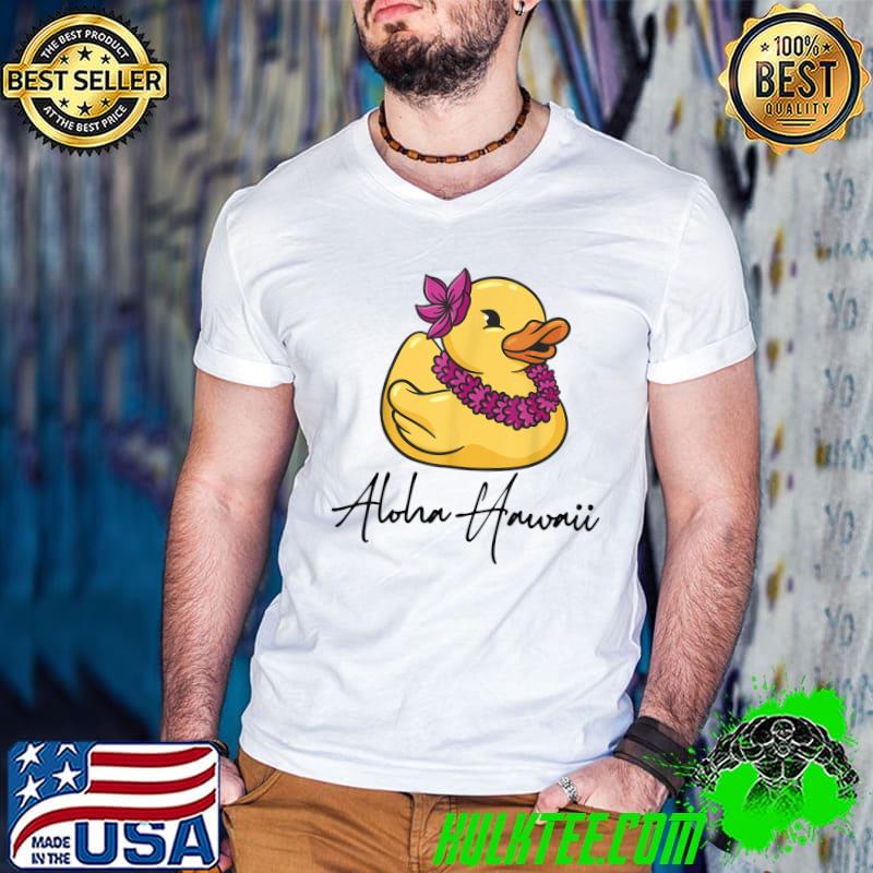 Aloha Hawaii Hawaiian Tropical Vacation Rubber Duck T-Shirt
